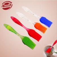 Bakest multiple colour design BBQ use/baking brush/plastic handle silicone oil brush