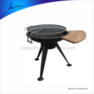 2018 hot sale outdoor BBQ grill table BBQ rack with wooden cutting board