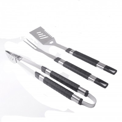 2018 factory  stainless steel  barbecue tool sets BBQ utensils  Fork Tongs Spade Barbecue Sets