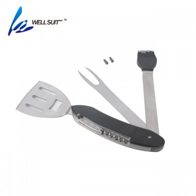 Foldable 5 in 1 bbq accessories tool multifunction tools for barbecue